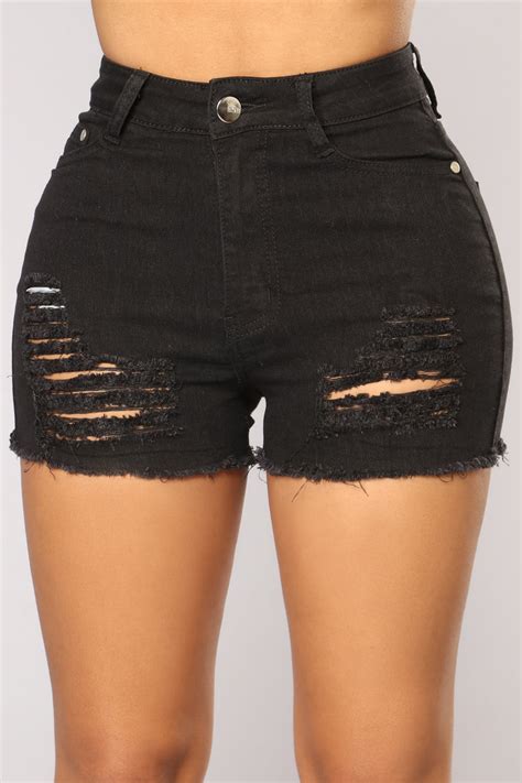 fashionnova denim shorts|distressed denim shorts outfit.